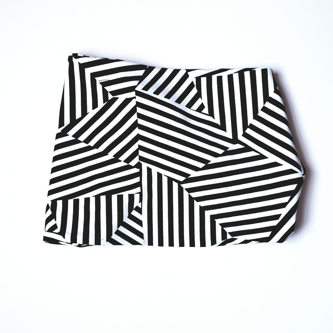 Tube Top Snap Black and White - X-SMALL ONLY