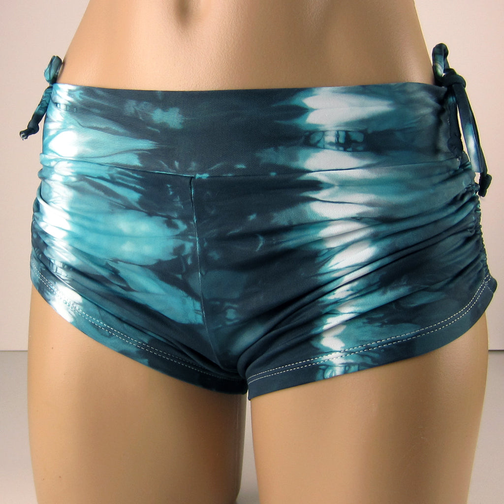 String Shorts Tie Dye Teal