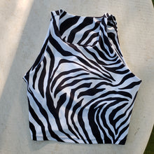Everywear Activewear Crop Zebra Black and White for hot yoga and pilates
