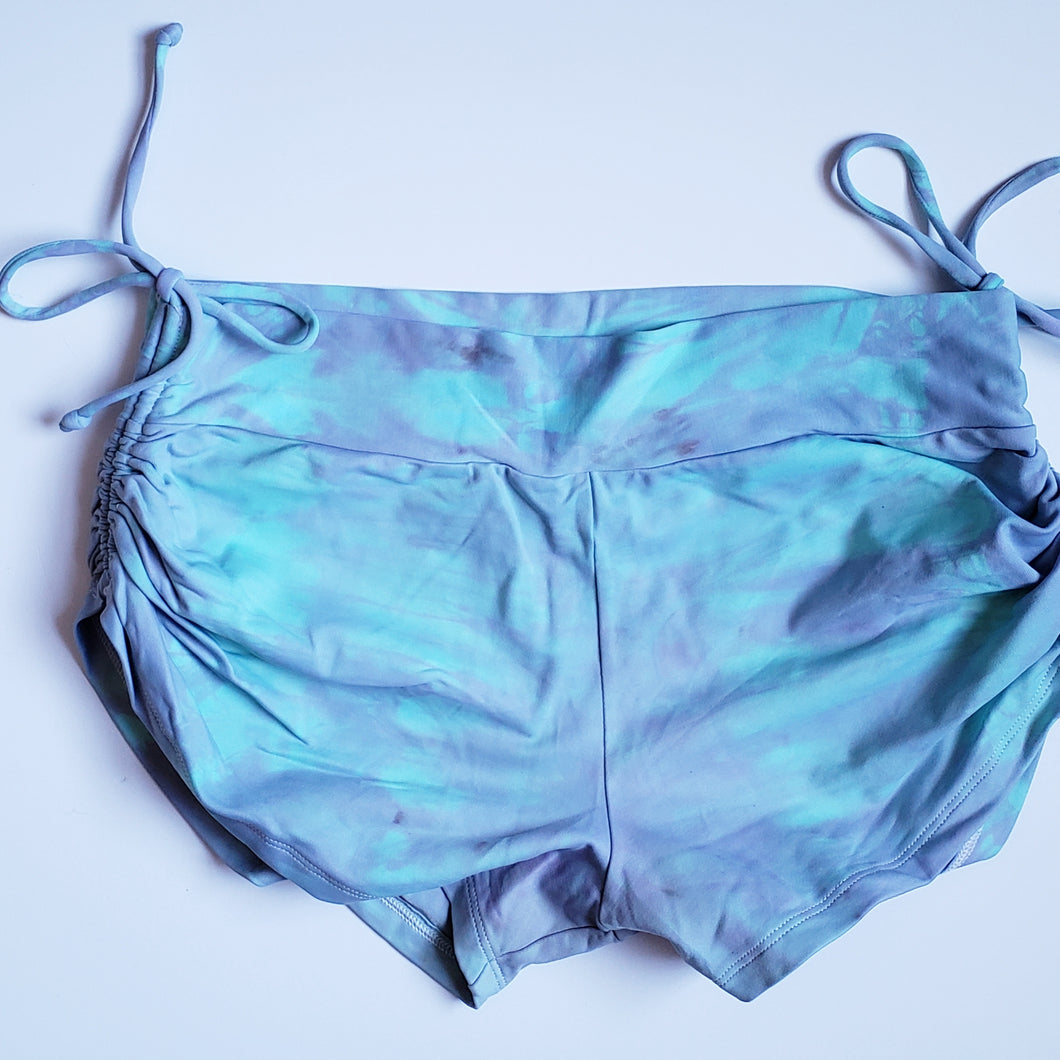 String Shorts Tie Dye Aquamarine - SECONDS - SMALL ONLY
